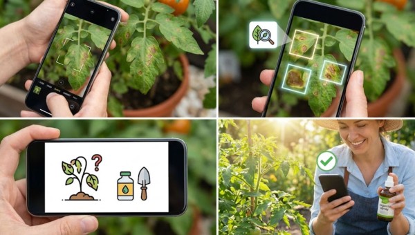 通过照片诊断植物与花园问题（人工智能植物医生）