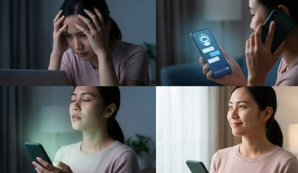 用于心理健康微支持的对话式人工智能聊天机器人