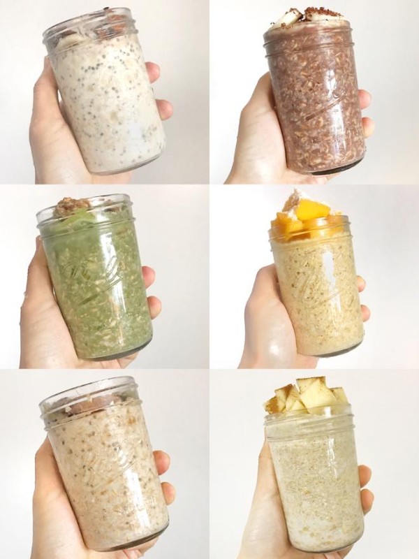 ㊙️减脂早餐|超模同款|六种低卡营养隔夜燕麦杯的做法