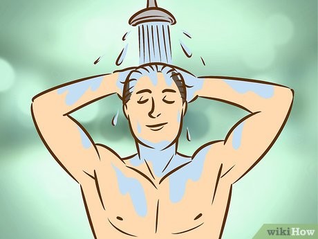 Step 2 淋浴或泡澡。