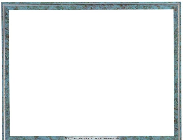 蓝绿色自然纹理边框图片