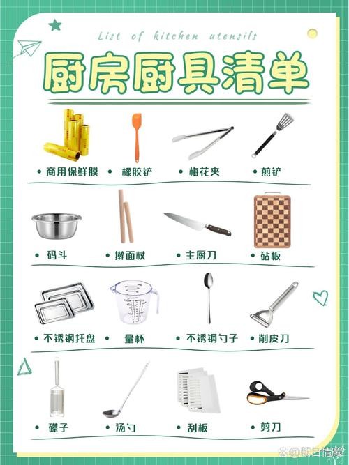 厨房里所有用具都有什么清单_厨房用具有哪些_厨房里厨具
