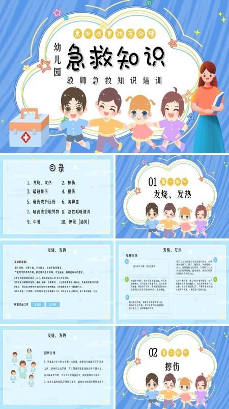 幼儿园急救知识培训PPT课件免费下载