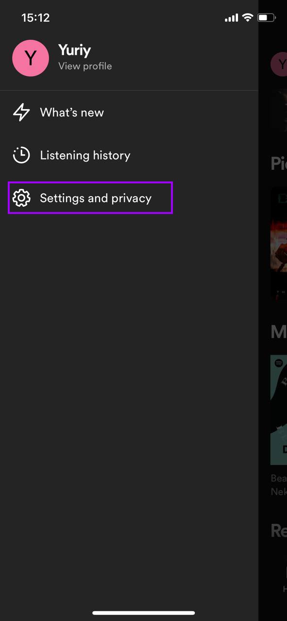 open specific app settings