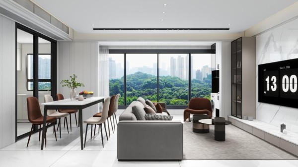 现代简约883室室内装修设计装修效果图-酷家乐