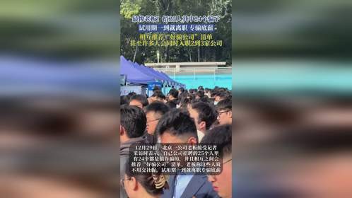 最惨老板！招25人其中24个骗子，试用期一到就离职，专骗底薪，相互推荐“好骗公司”清单，甚至许多人会同时入职2到3家公司