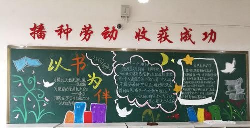 养成良好习惯争做优秀班级初中部3月主题黑板报评选