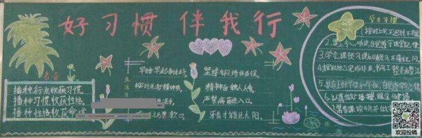 养成好习惯争做文明人黑板报内容 - 我家的国庆手抄报