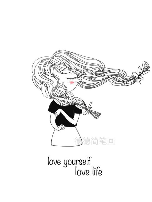 简笔画爱生活简笔画教程家居家装家居用品文具手账