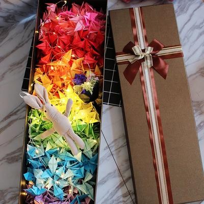 千纸鹤成品纯手工折纸夜光灯情人节走心生日礼物送男女友浪漫表白