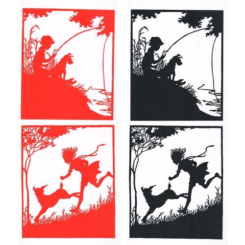 传统童年剪纸窗花儿童纯手工剪纸画幼儿园学校文化童趣游戏装饰-图1