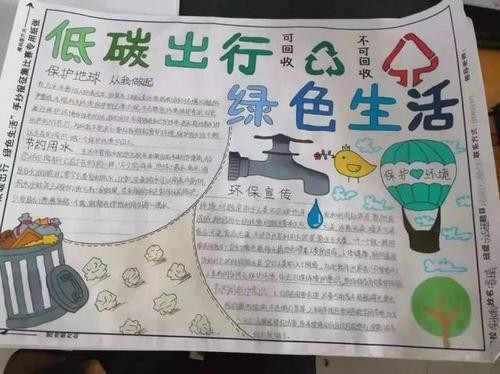 颍上实验小学举行以勤俭节约和绿色生活为主题手抄报活动