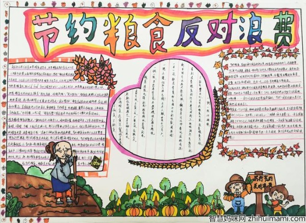 如何画提倡绿色生活反对浪费的手抄报
