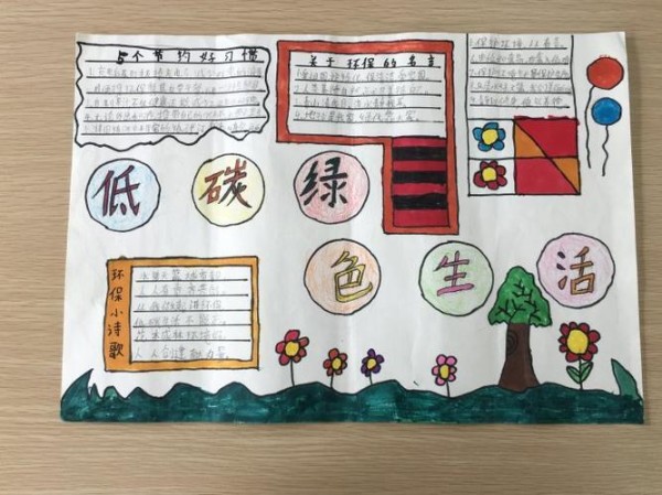 欢度六一倡导绿色生活反对铺张浪费手抄报绿色生活手抄报