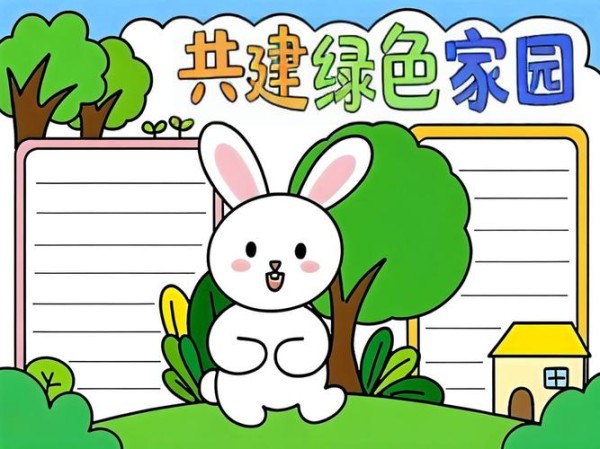 绿色生活手抄报