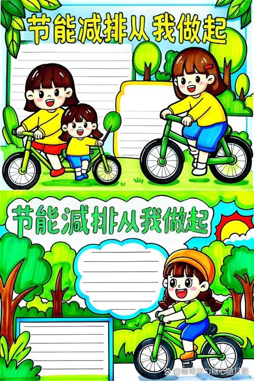 绿色低碳手抄报