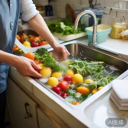 水果蔬菜：盐水洗净防潮存冰箱