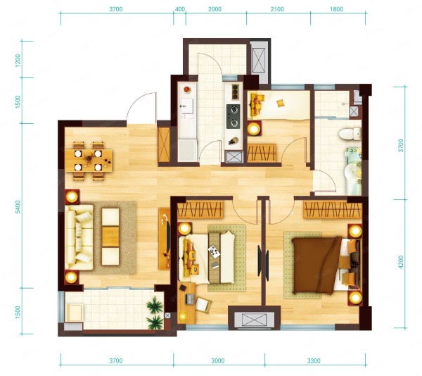 建国小区2室2厅1卫81㎡南33.5万