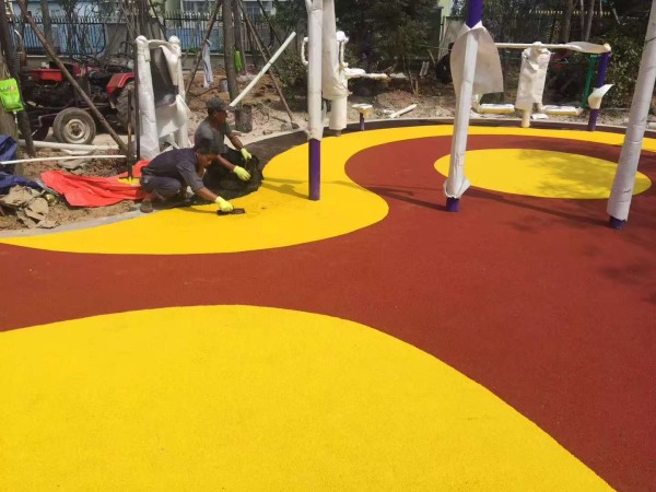 宿迁游乐场塑胶地坪公司