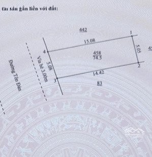 đất mặt tiền tôn đản . hoà an - diện tích đất 75 m2 . ngang 5m - khu đông dân cư, dân trí cao,