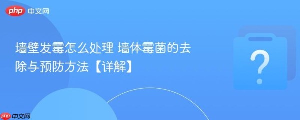 墙壁发霉怎么处理 墙体霉菌的去除与预防方法【详解】