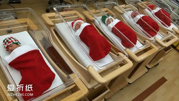 医院里的圣诞节DIY 各种医用废弃物回收做手工- www.aizhezhi.com