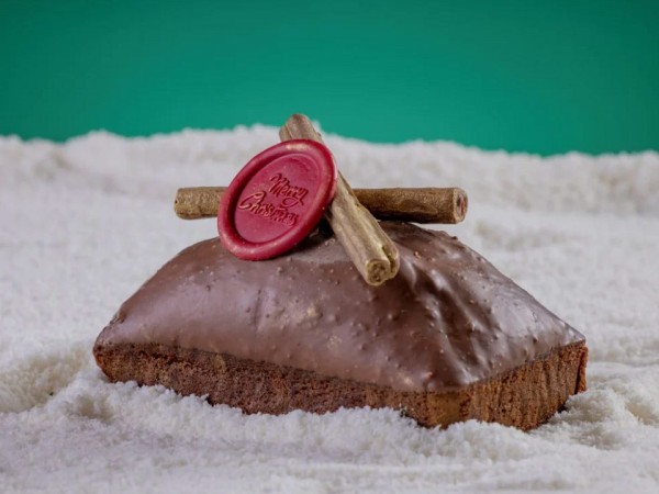 文华饼店的姜饼面包上铺满巧克力