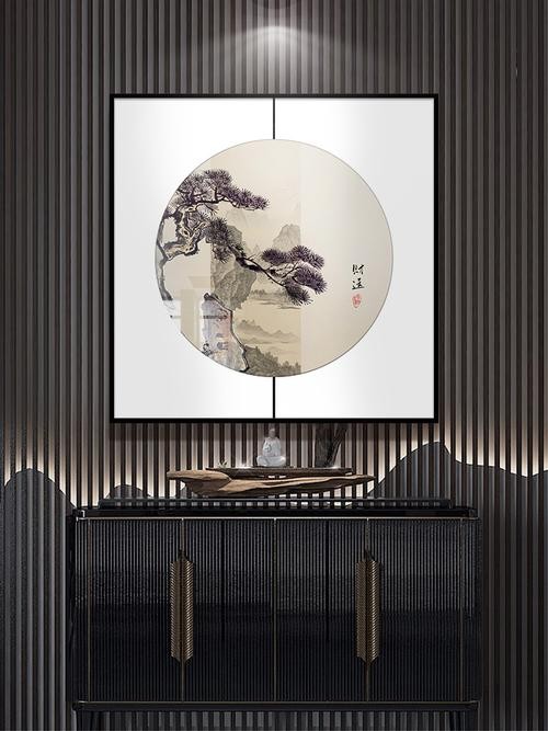 新中式挂画装饰画图片