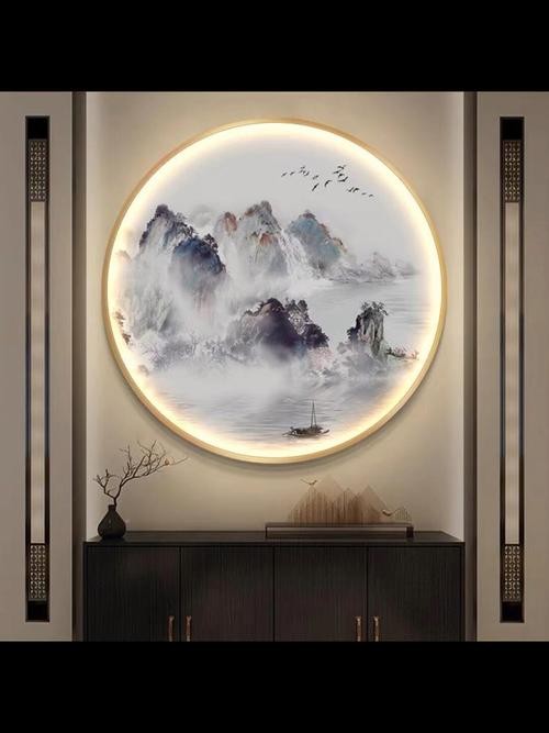 新中式挂画装饰画图片