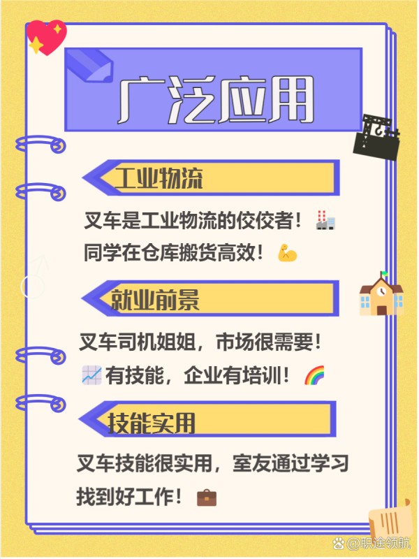 叉车好学吗 叉车好学吗？ 其实，叉车学习难度并不大！ 通过系统培训和实践操作，初学者也能快速上手。 本文将带你了解学习叉车的关键要点和优势。 --- 一、 技术要求 学习叉车的技术要求其实并不高哦！ 这让很多初学者都能快速上手，体验到驾驶叉车的乐趣 只要掌握基本操作和安全知识，就可以轻松成为一名合格的叉车司机了！ - 1 不高 ：叉车的技术要求相对较低，真的是一大优势！ 我身边的同学小李，刚开始学习的时候也没什么基础，但经过几天的培训就能熟练操作了 。 只要认真听讲、积极练习，就能很快掌握这些技能，绝对值得尝试！ - 2 基本操作 ：掌握叉车的基本操作是最重要的步骤之一！ 我记得在培训班上，老师特别强调了如何正确启动和停车，这些细节可不能忽视哦 。 通过多次模拟练习，我发现自己渐渐能够自如地操控叉车，心里那个成就感满满的呢！ - 3 安全知识 ：安全知识是每个叉车司机必须掌握的内容！ 在培训中，我了解到很多关于叉车操作的安全规范，比如如何确保周围环境安全、如何处理突发情况等 。 这些知识不仅保护了自己，也保障了他人的安全，真的很重要哦！ --- 二、 系统培训 学习叉车，系统培训是非常重要的一步哦！ 我发现，很多朋友在选择培训机构时都不知道该如何下手呢。 其实，专业的培训能帮助我们快速掌握叉车操作技能，避免很多不必要的错误！ - 1 专业机构 ：选择一个专业的叉车培训机构真的很重要！ 我有个舍友就是因为选错了机构，结果浪费了很多时间和金钱。 正规的机构不仅有丰富的教学经验，还有认证的证书，这样才能在求职时更具竞争力哦！ - 2 完善课程 ：课程内容要全面，理论与实践结合才行！ 我参加过的培训班，他们会从基础知识讲起，再到实际操作，每一步都很细致。 这样的学习方式让我对叉车的理解更深入，操作起来也更加得心应手了！ - 3 实践操作 ：实践是学习叉车技能的关键！ 我记得在培训中，有专门的模拟场景练习，这让我能在真实环境中反复操作。 通过多次练习，我不仅提高了技能，还增强了安全意识，这对未来工作帮助很大呢！ --- 三、 广泛应用 叉车在我们的生活中扮演着重要角色，尤其是在工业和物流领域。 无论是搬运货物还是仓储管理，叉车都是不可或缺的工具。 掌握叉车技能，不仅能提升工作效率，还能为你带来更广阔的就业机会。 - 1 工业物流 ：我发现叉车在工业物流中真的是无处不在！ 比如我一个同学在一家仓库工作，几乎每天都要用到叉车搬运重物。 它不仅提高了搬运效率，还减少了人力成本，真是现代化物流的好帮手！ - 2 就业-有驾