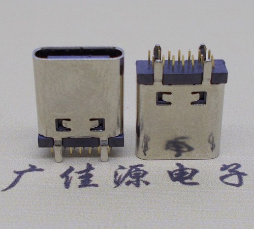 USB Type C14P母头直立插板