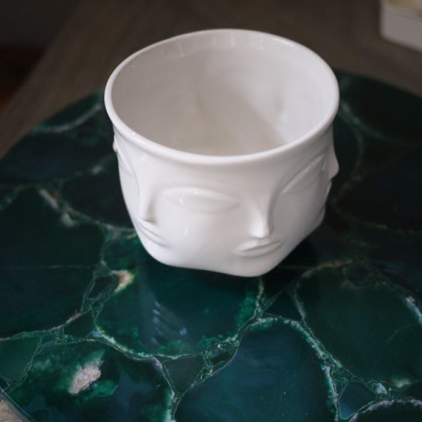 尚生活 北欧陶瓷创意工艺礼品多面缪斯系列花器家居装饰花瓶摆件