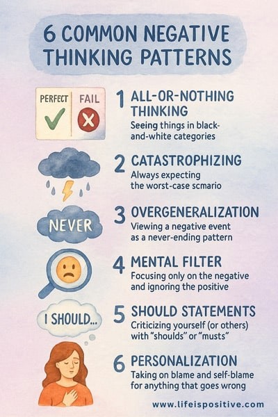 如何摆脱消极心态——常见的消极思维模式