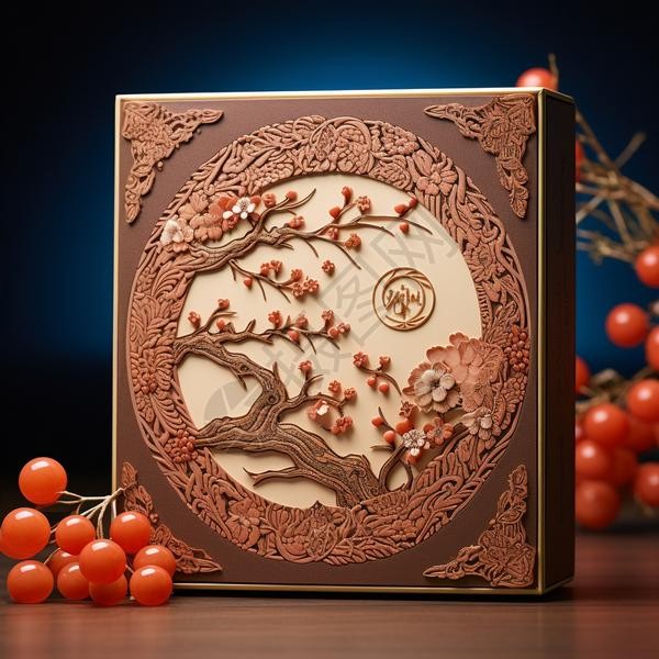 新中式包装盒高清图片