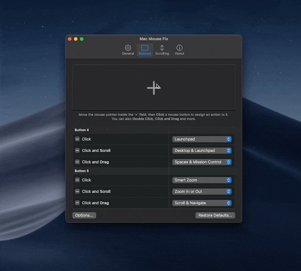 Mac Mouse Fix设置界面