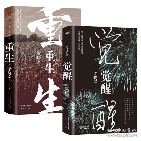 【2册精装版】重生+觉醒 梁晓声的作品茅盾文学奖得主现实主义小说抗战小说长篇小说合集书籍
