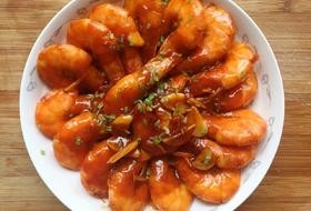 黄晓明茄汁大虾－中餐厅