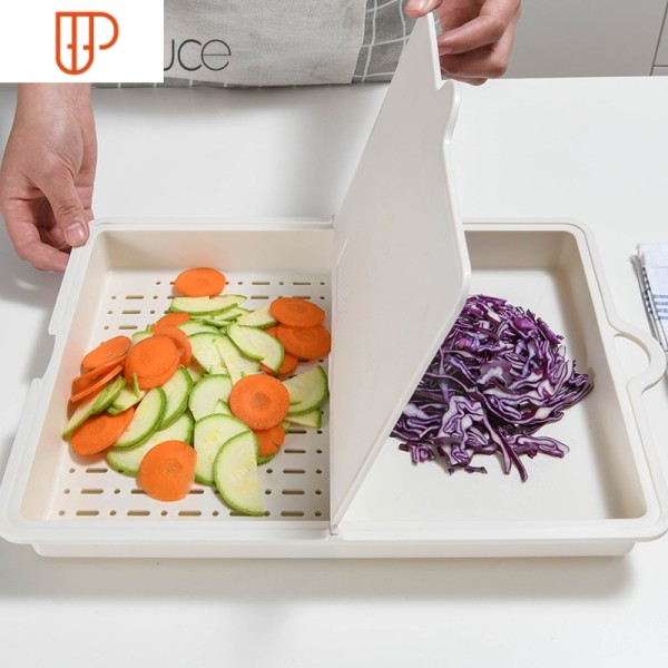 日本 翻折砧板沥水收纳多用创意砧板可悬挂切水果菜板