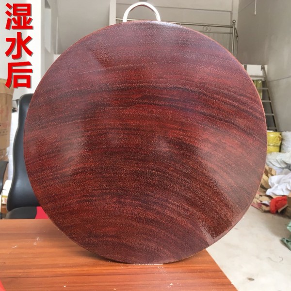 整块实木圆形 厂家直销正宗越南红铁木砧板 枧蚬菜板
