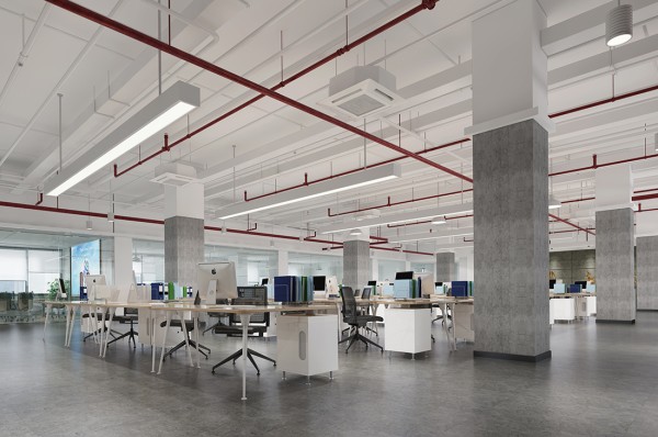 现代简约办公室装修效果图