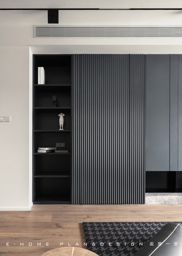 150㎡三居现代简约客厅装修图片