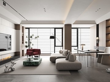 现代简约风格客厅，舒适与时尚的完美融合