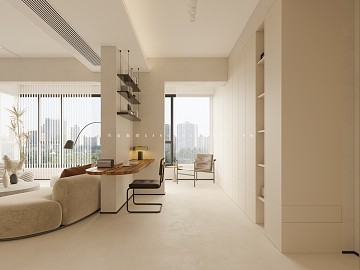 简约风客厅，宽敞明亮，现代舒适