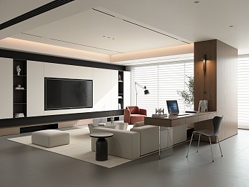 现代简约风格客厅，尽显舒适与时尚