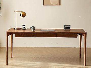 简约现代木质书桌，营造温馨办公空间