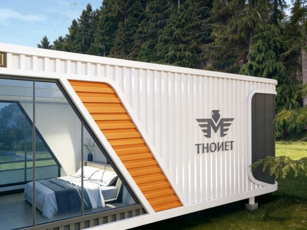 包头市腾飞钢构有限公司生产的集装箱房应用于文旅场景