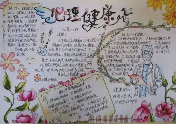 热爱生命阳光成长手抄报高中