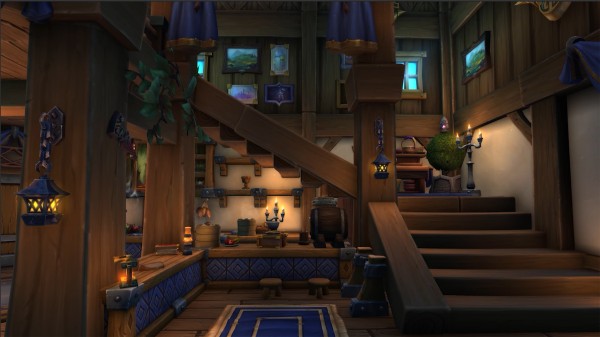 Three gnome engineers go about their business in a workshop.