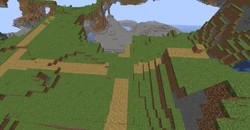 一条没有任何建筑物的村庄道路，是将自定义世界设置成洞穴导致的