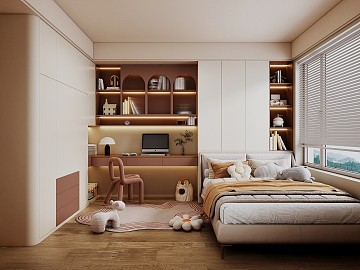 简约风格儿童房，营造温馨舒适空间
